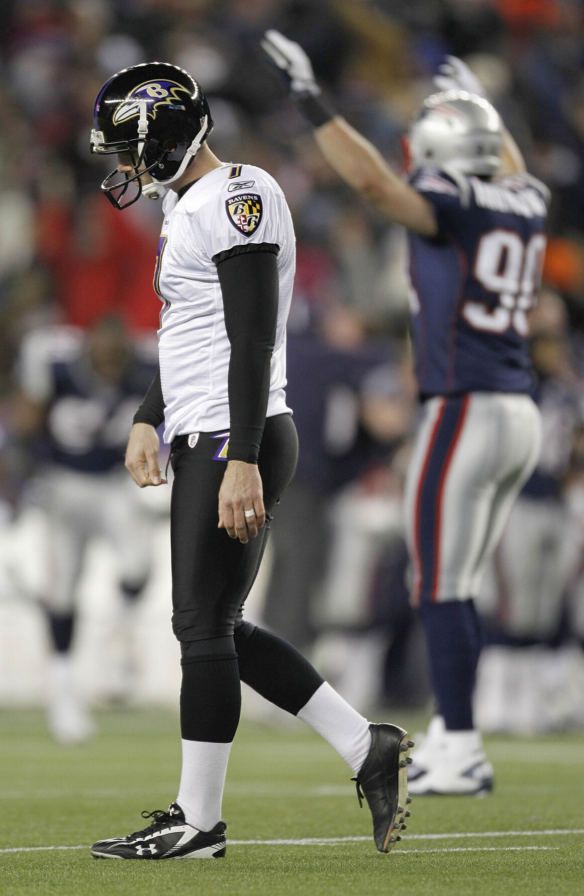 2012: Patriots beat stunned Ravens in AFC championship after Billy Cundiff misses 32-yard field goal